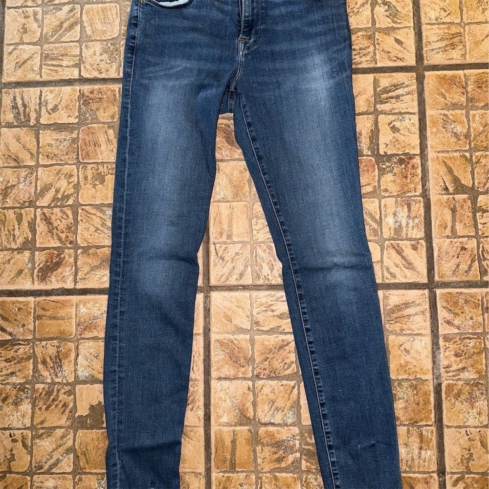 FRAME Women's Le High Skinny Jeans Indigo Size 26 Dark Wash